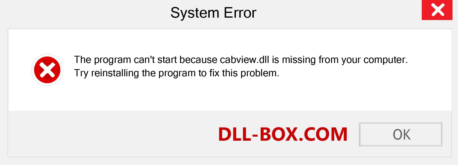  cabview.dll file is missing?. Download for Windows 7, 8, 10 - Fix  cabview dll Missing Error on Windows, photos, images
